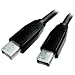 Cables Unlimited MSC-5000-01M 1 -Meter 6-Pin to 6-Pin 1394 Firewire Cable (Black)