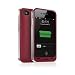 Mophie Juice Pack Air Case and Rechargeable Battery for iPhone 4 Compatible with Verizon & AT&T iPhone 4 (Red)