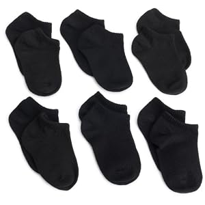 Jefferies Socks Boys 6 Pack Seamless Athletic Low Cut
