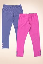 2 Pack Cotton Rich Plain Leggings