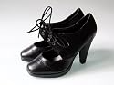 Vintage Look Pumps Mary Janes Schwarz (P92)