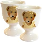 Gien Bears Egg Cup (Girl), Set Of 2