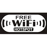 Free WiFi hotspot store front window decal