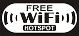 Free WiFi hotspot store front window decal