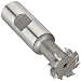 Niagara Cutter TS109 T-Slot Shank Type Cutter, High Speed Steel, Uncoated (Bright), Weldon Shank, 10 Helix Angle, 1" Cutter Diameter, 8 Tooth, 1/4" Width