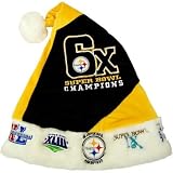 6x Super Bowl Champion Steelers Santa Hat