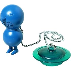 A di Alessi Mr.Suicide Bathtub Plug, Blue, (AMGI02 AZ)
