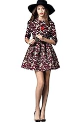 General Print  Polyester/Spandex Bridesmaid Dress  With Ruffles