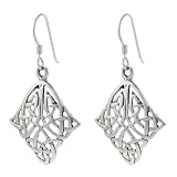 Sterling Silver Celtic Knot Dangling Earrings