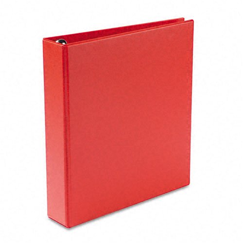 Avery : Heavy-Duty Vinyl EZD Ring Reference Binder, 1-1/2in Capacity, Red -:- Sold as 2 Packs of - 1 - / - Total of 2 Each