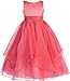 AkiDress Asymmetric Ruffles Satin Flower Girls Dress Pageant Wedding Prom Easter