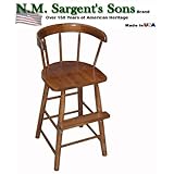 N.M. Sargent's Sons Maple Youth Chair (450M) - Made in USA - Walnut Finish