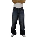 Ecko Unlimited Mens Washed Dark Blue Baggy Fit Jeans by Marc Ecko