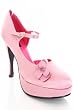 Pink Mary Jane Lolita Platform Round Toe Heels 6.5m