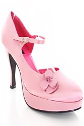 Pink Mary Jane Lolita Platform Round Toe Heels 6.5m