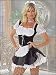 French Maid Deluxe Costume, LARGE, BLACK
