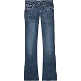 AMETHYST Button Flap Womens Bootcut Jeans