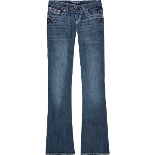 AMETHYST Button Flap Womens Bootcut Jeans product image