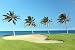 Wallmonkeys Peel and Stick Wall Decals - Golf Course on Lava Ocean Shore of Kona Island, Hawaii - 72W x 48H Removable Graphic