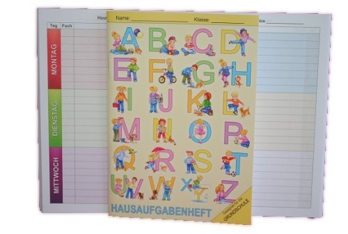 Hausaufgabenheft Alphabet ABC