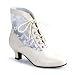 05 (7 Ivory) Victorian Granny Boots Lace Accent