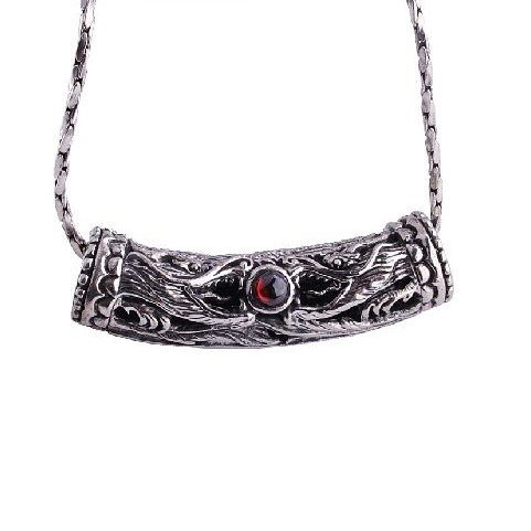 Sterling Silver Jewelry for Men's Fashion Ruby Necklace (PENDANT ONLY) Sterling Silver Jewelry for Men's Fashion Ruby Necklace (PENDANT ONLY)