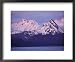 Alpenglow on the Kenai Mountains from Homer, Alaska Scenic Framed Art Poster Print by Rich Reid, 22x18