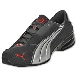 PUMA Men's Cell Jago 6 Suede Running Shoes, Dark Shadow/Silver Metallic/Grey/Red