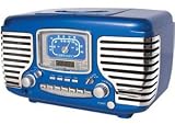 Crosley CR612 Corsair Alarm Clock Radio with CD Player Metallic Blue Crosley CR612 Corsair Alarm Clock Radio with CD Player- Metallic Blue