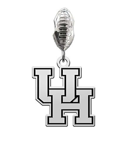 Houston Cougars Antique Football Dangle Charm Fits All European Style Charm Bracelets