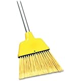 Angle Broom, High Performance Bristles, 9" W, Yellow