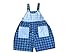 Baby : Shortalls Pleated Twill for boys and girls 100% cotton Dark Blue Swirls 12M