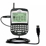 Classic Straight USB Cable for the Blackberry 6510 with Power Hot Sync and Charge capabilities - Gomadic Brand w/ TipExchange Technology
