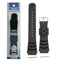 Seiko Rubber Watch Band Curved Line 22mm for Divers Model
