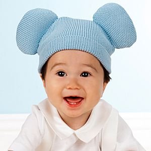Disney Blue Knit Mickey Mouse Hat for Infants