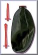 Bag Style Anal Douche easy to use clean and store. Includes Latex bag and 2 interchangeable nozzles.