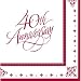 Ruby 40th Anniversary Message Lunch Napkins 36ct