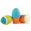 Boon Scrubble Interchangeable Bath Toy Squirt Set, Orange