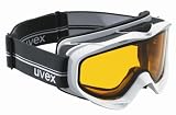 UVEX Uvision Ski Goggle,White Matte Frame with Double Gold Lite Lens