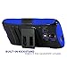 CASEFORMERS Duo Armor BLUE for Kyocera Hydro Icon Combo Case with Stand and Holster