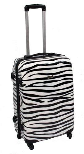 Koffer Trolley Reisekoffer Hartschale Zebra-Design gestreift