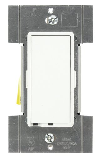 TRUE Touch Preset Digital 600W Incandescent Dimmer, Single Pole and 3-Way, White/Ivory/Light Almond, TTI06-1LZ,