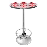 IMAGE OF Trademark Checker Coca Cola Pub Table, Red