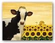 Sunflower Cow by Lowell Herrero 16"x12" Art Print Poster