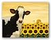 Sunflower Cow by Lowell Herrero 16"x12" Art Print Poster