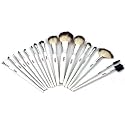 FASH britannique 2011 Brush Set cosmétique Série avec étui en cuir, de chèvre et de cheval, 16 pièces