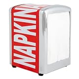 Produkt-Bild: invotis iv152 Retro Serviettenspender NAPKINS mit Servietten - red