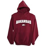 Cadre Athletic Arkansas Razorbacks Embroidered Felt Hooded Sweatshirt