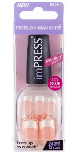 Kiss Products Red Carpet Medium Length Nail, 24 Count