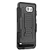 Galaxy Note 5 Case, ENGIVE Dual Layer Hybrid Armor Full Body Protective Case with Kickstand and Removable Holster Swivel Belt Clip for Samsung Galaxy Note 5 (Black)